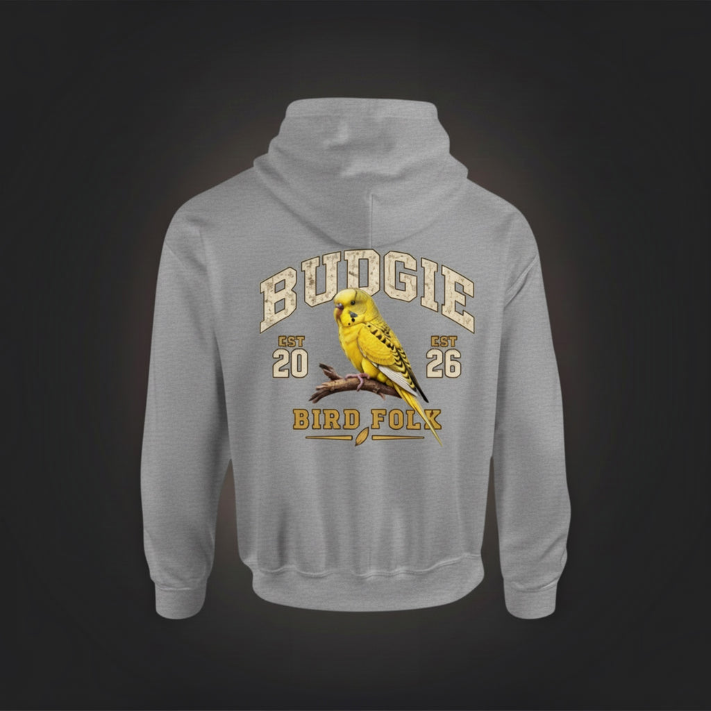 Varsity Budgie Hoodie – Heritage Back Print
