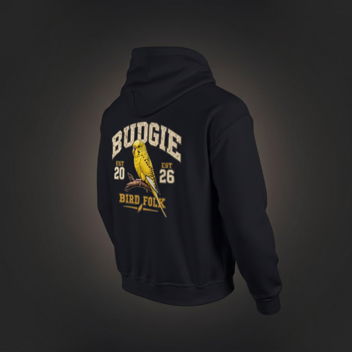 Varsity Budgie Hoodie – Heritage Back Print
