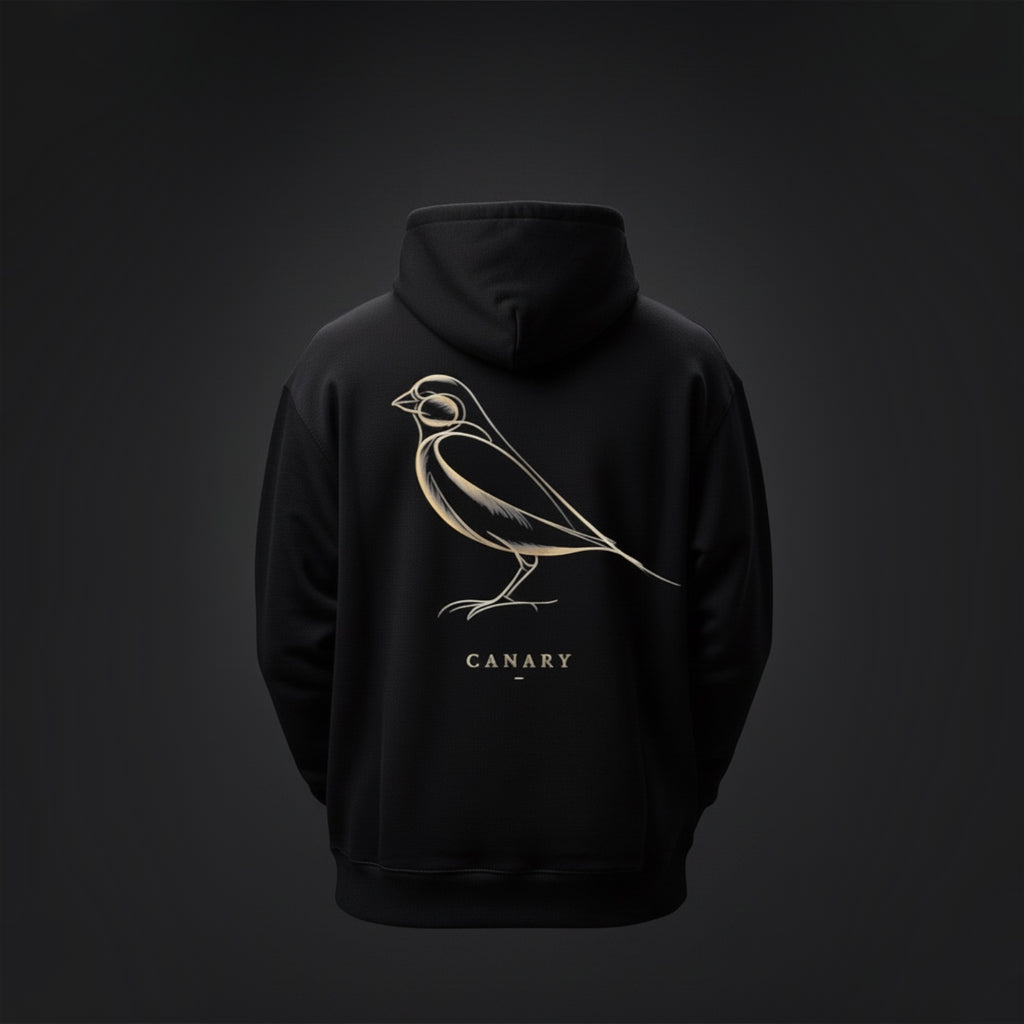 Luxury Gold Canary Hoodie – Premium Back Print