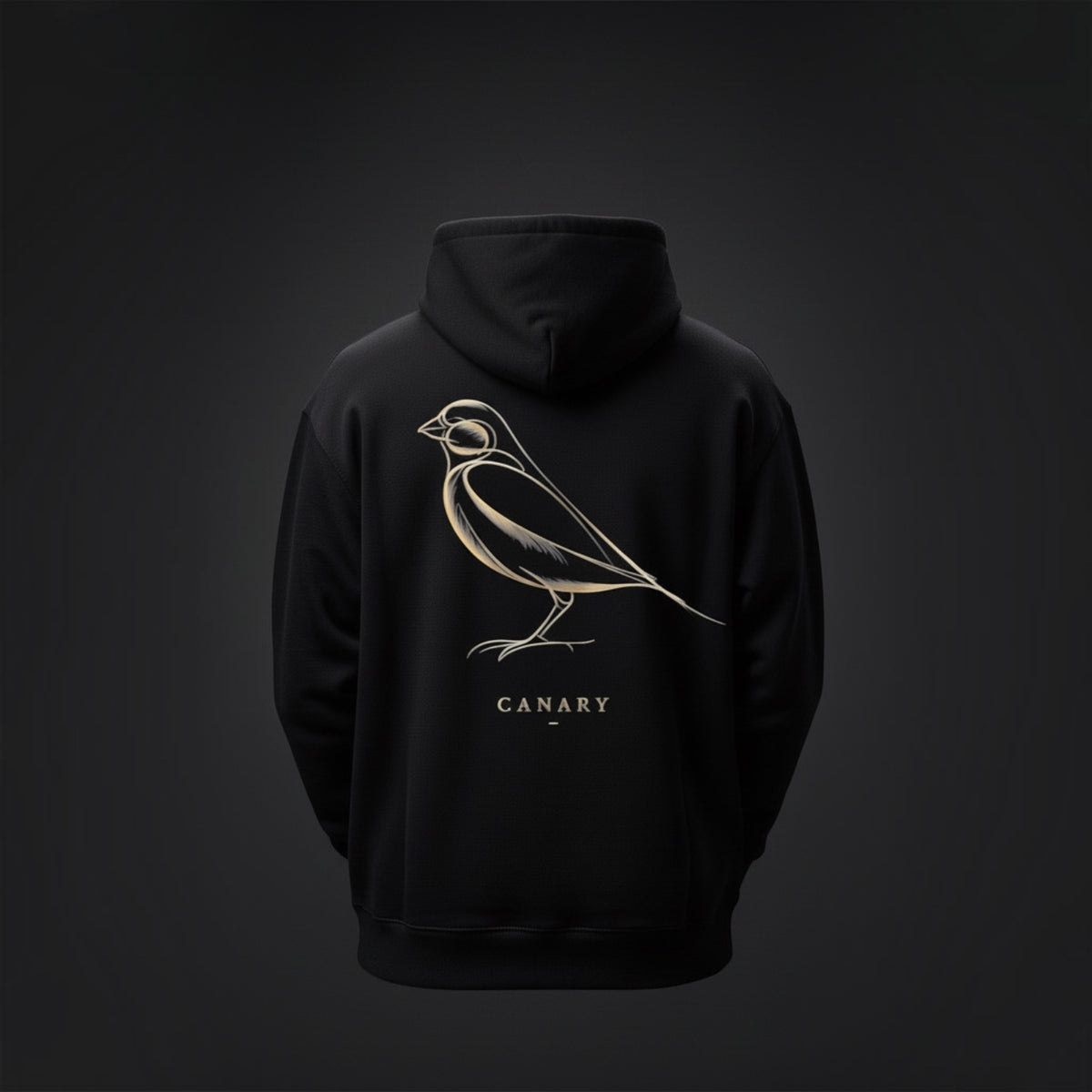 Luxury Gold Canary Hoodie – Premium Back Print