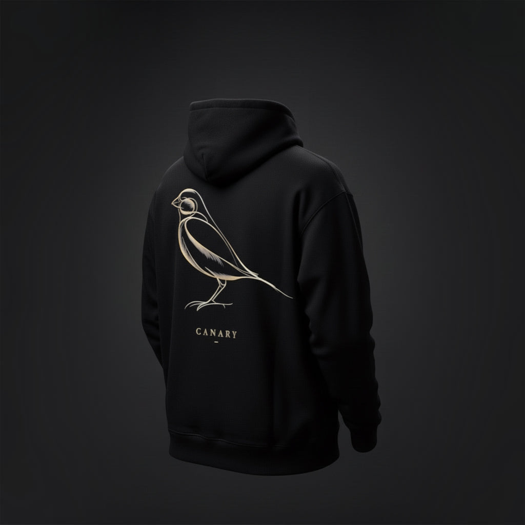 Luxury Gold Canary Hoodie – Premium Back Print