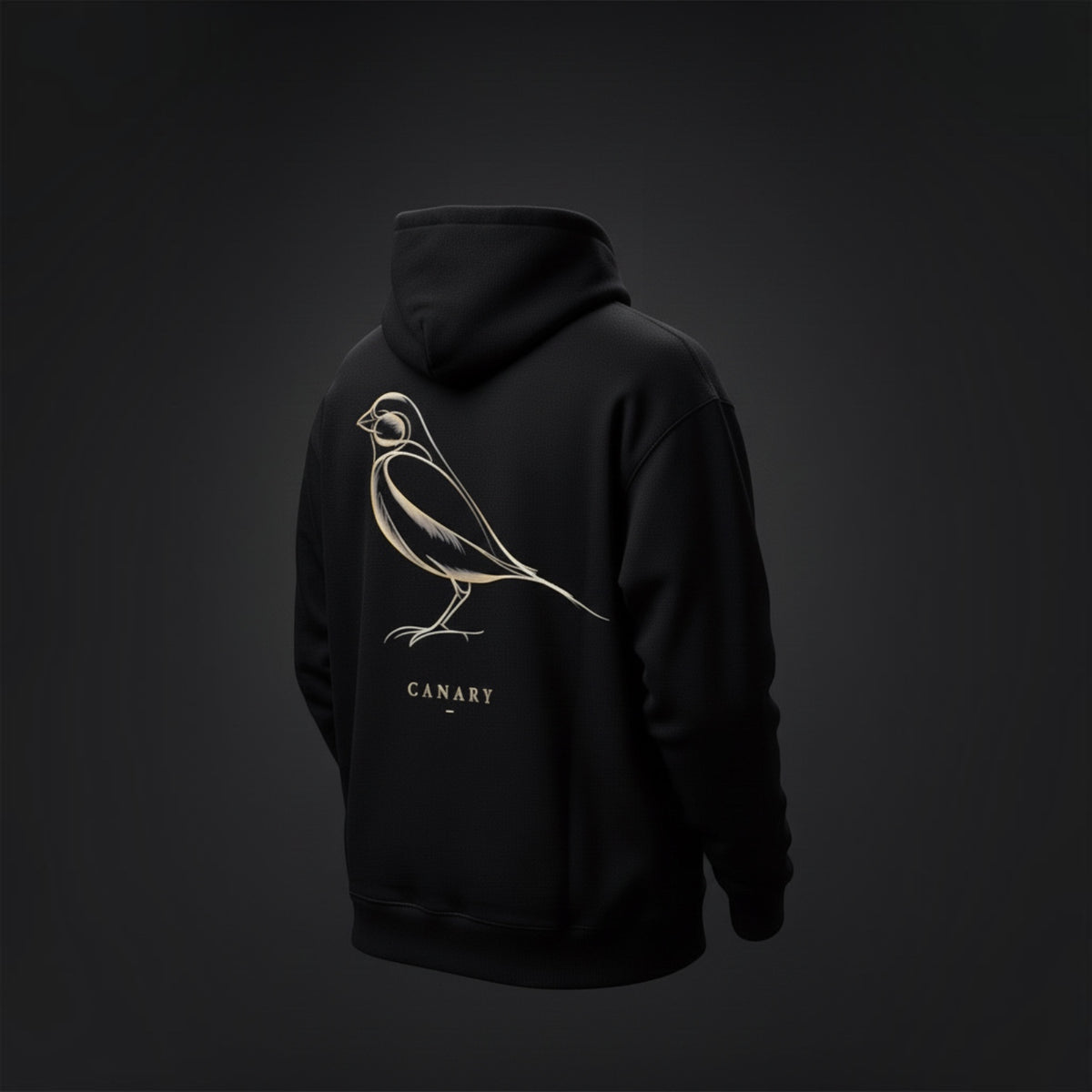 Luxury Gold Canary Hoodie – Premium Back Print