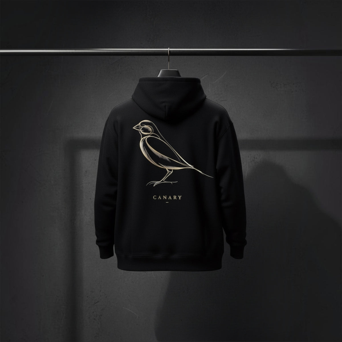 Luxury Gold Canary Hoodie – Premium Back Print
