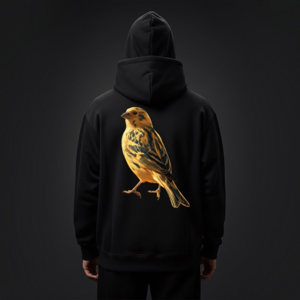 Golden Canary Hoodie – Premium Back Print