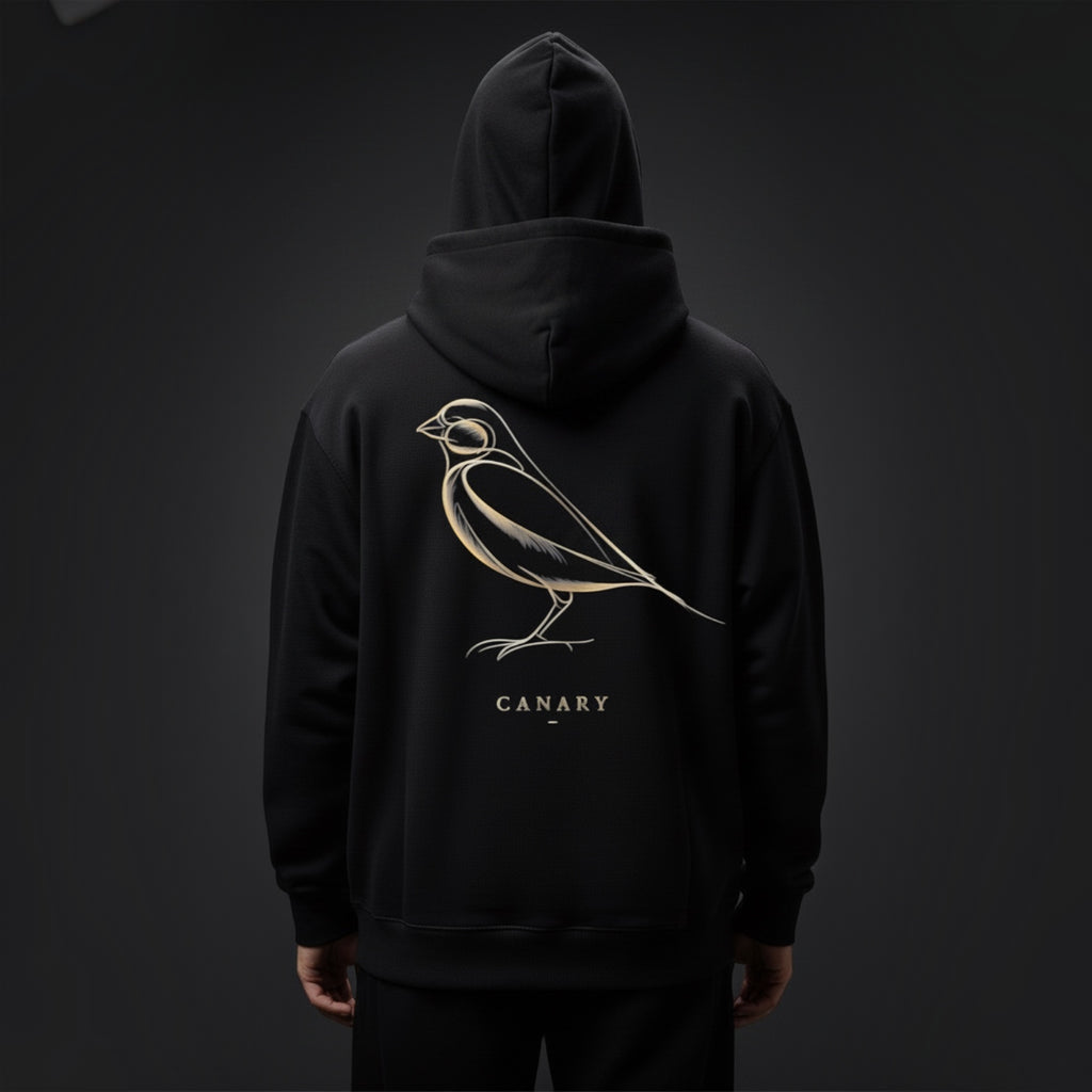 Luxury Gold Canary Hoodie – Premium Back Print