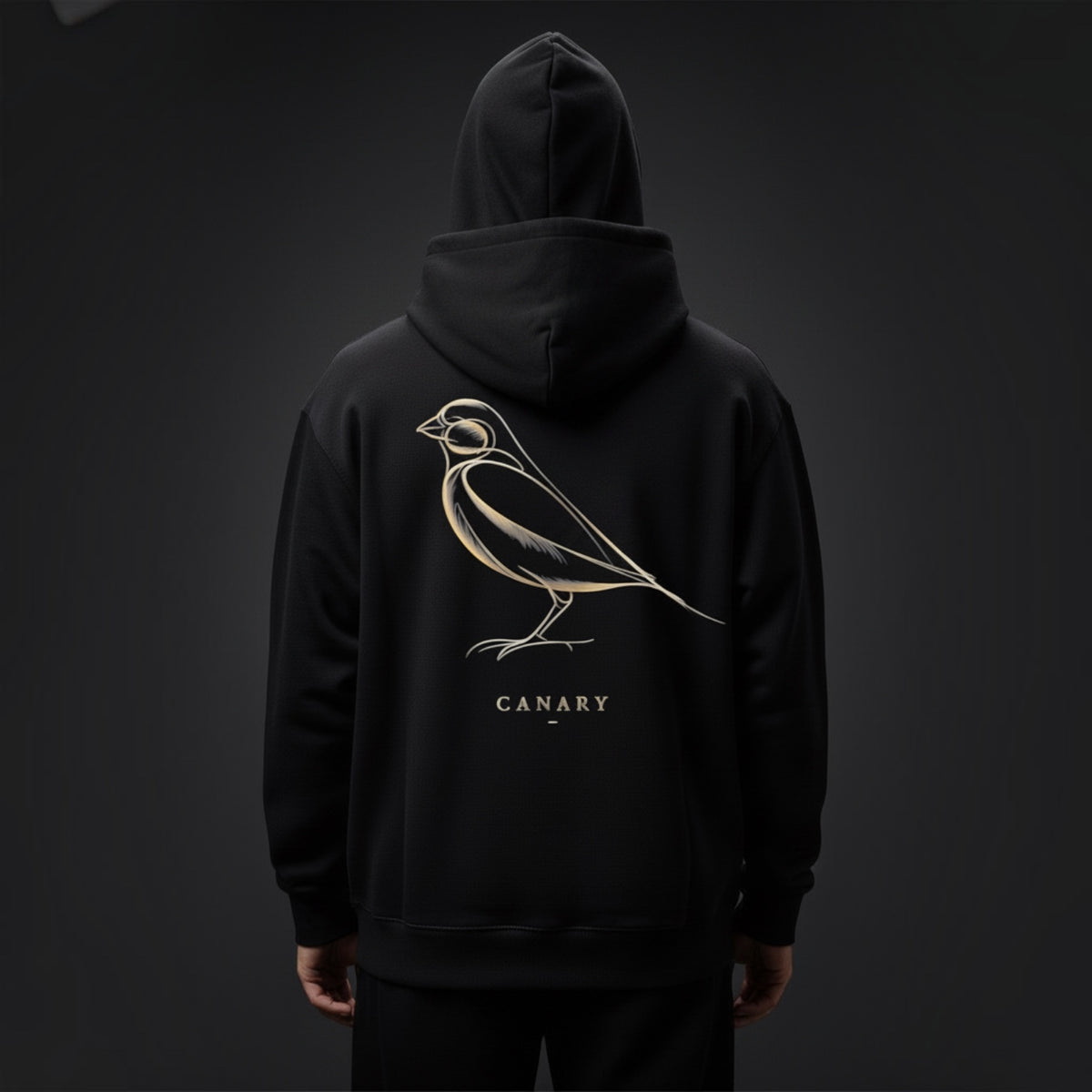 Luxury Gold Canary Hoodie – Premium Back Print