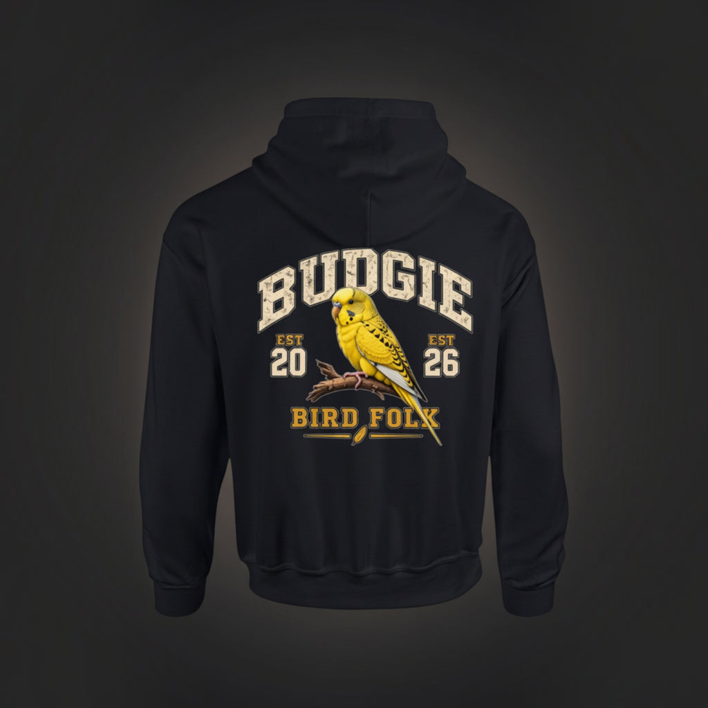 Varsity Budgie Hoodie – Heritage Back Print