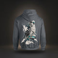 Geometric Budgie Hoodie – Graphic Back Print