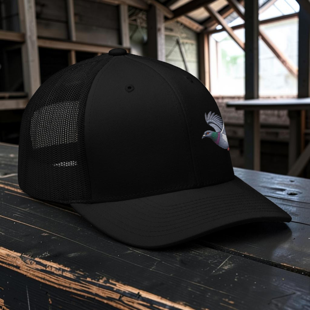 Blue Bar Classic Flyer Embroidered Trucker Cap