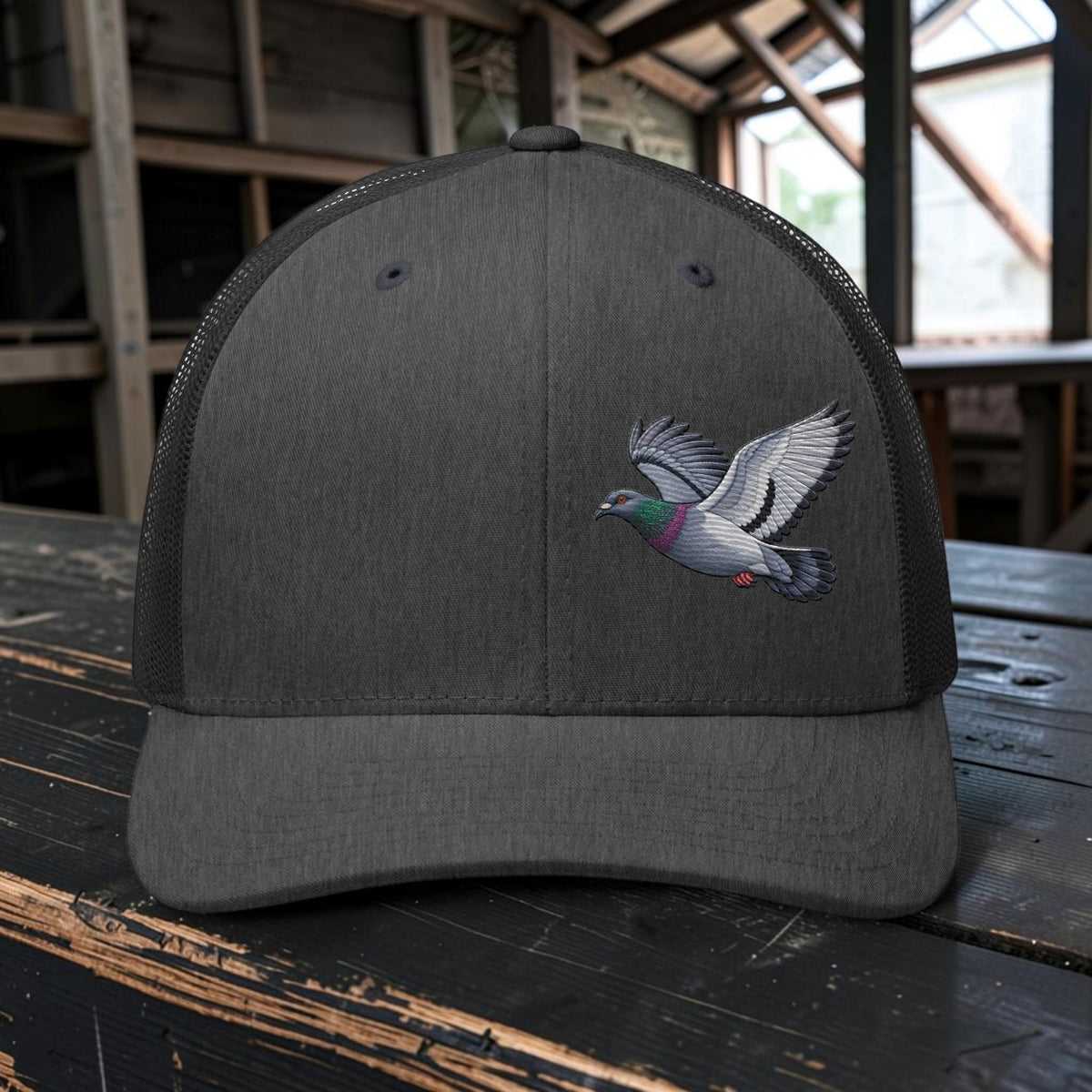 Blue Bar Classic Flyer Embroidered Trucker Cap