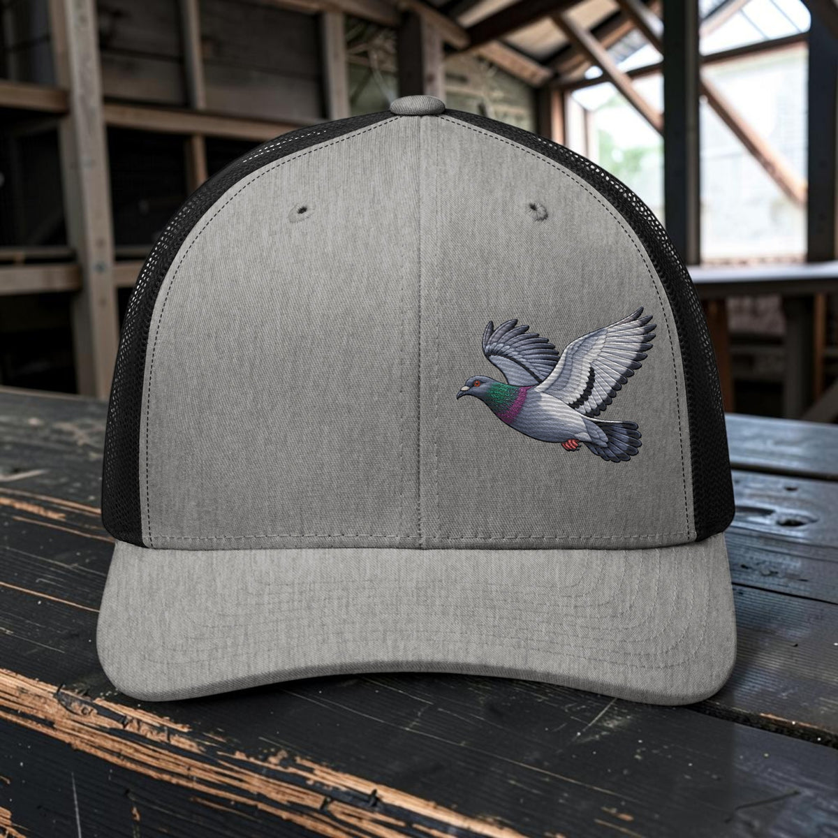 Blue Bar Classic Flyer Embroidered Trucker Cap