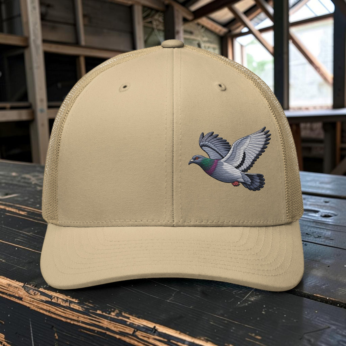Blue Bar Classic Flyer Embroidered Trucker Cap