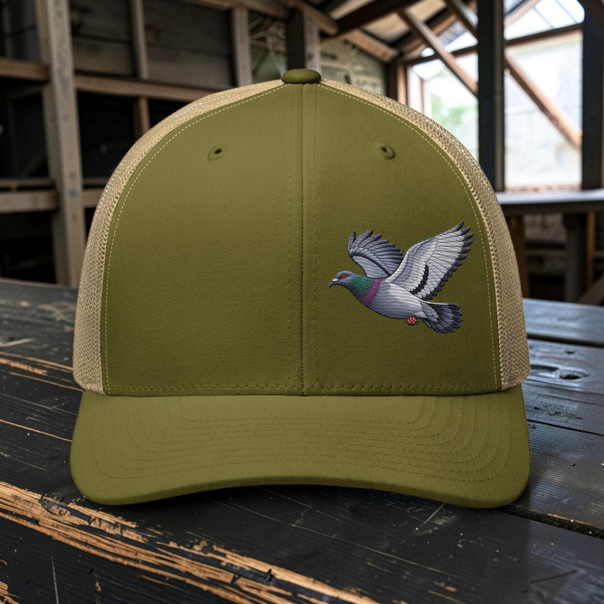 Blue Bar Classic Flyer Embroidered Trucker Cap