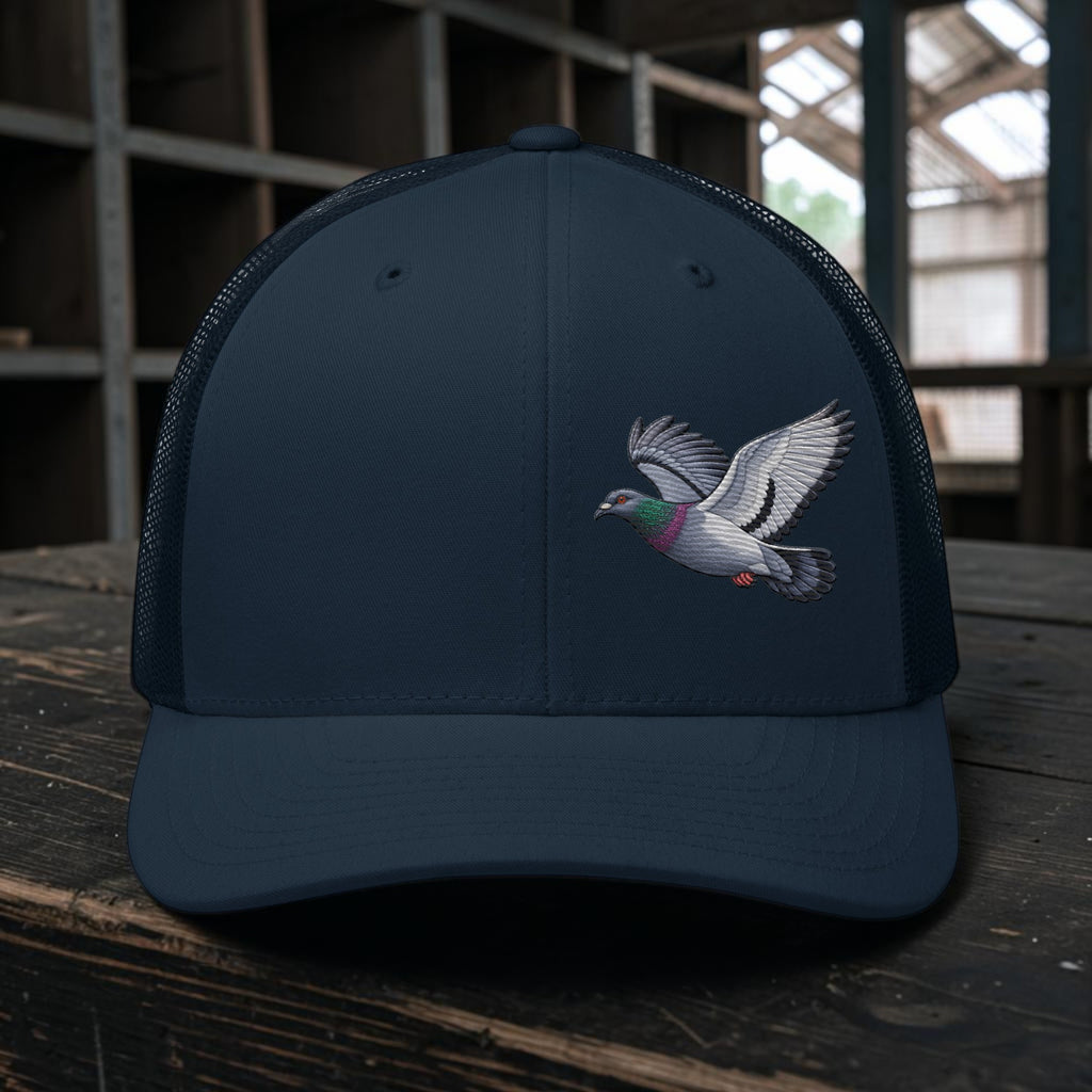Blue Bar Classic Flyer Embroidered Trucker Cap