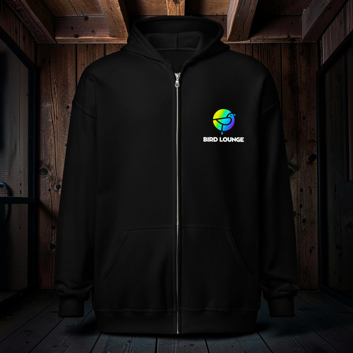 Bird Lounge Original Unisex Zip-Up Hoodie