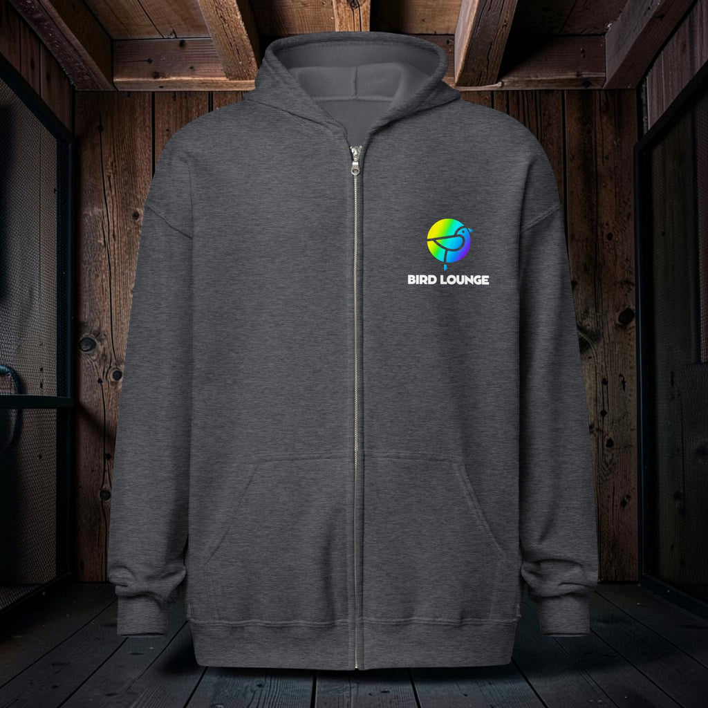 Bird Lounge Original Unisex Zip-Up Hoodie