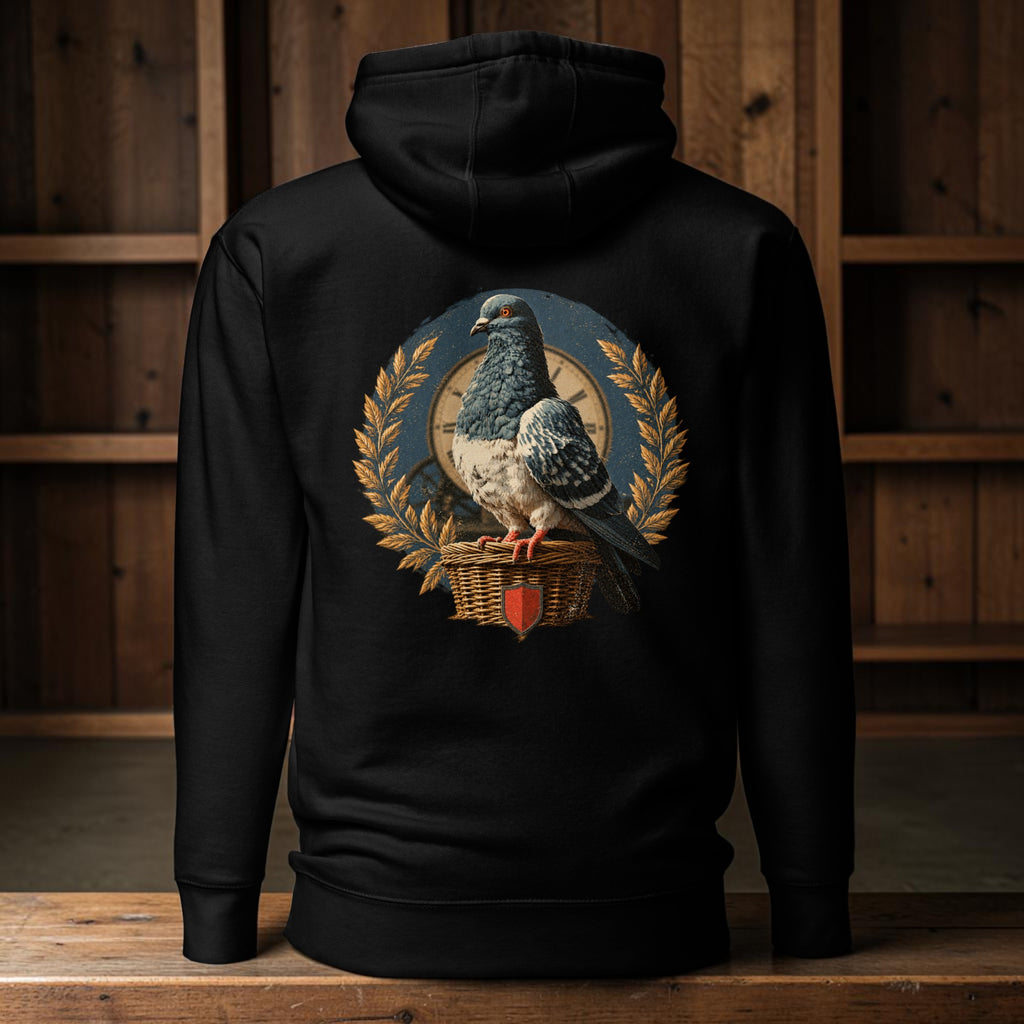 Racing Pigeon Heritage Crest Hoodie
