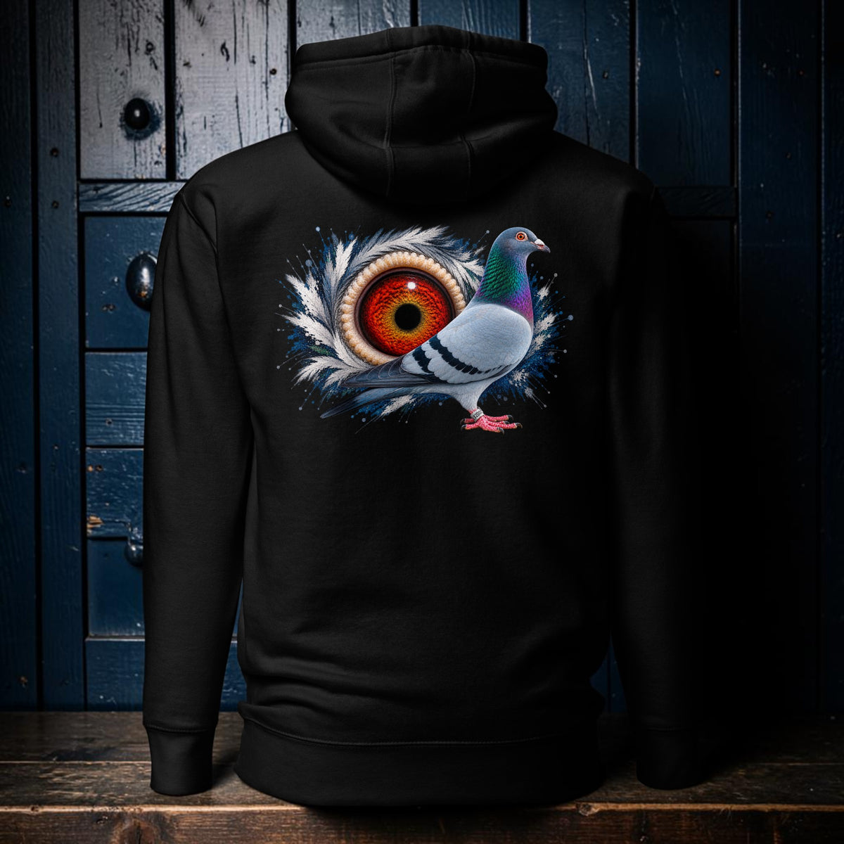 Blue Bar Eye Backdrop Hoodie