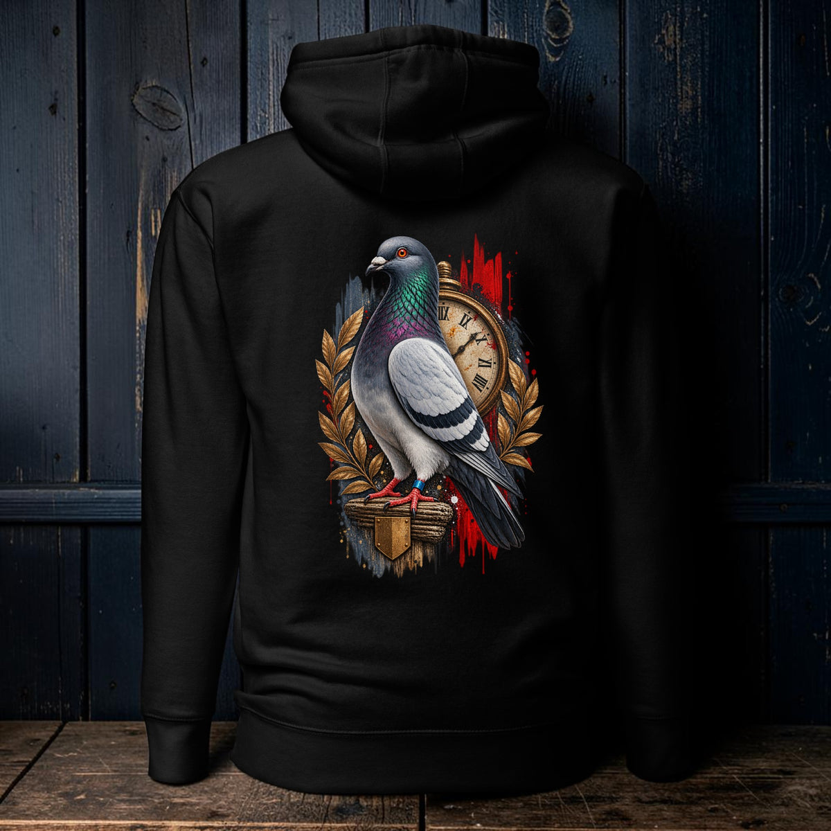 Blue Bar Pigeon Heritage 1 Hoodie