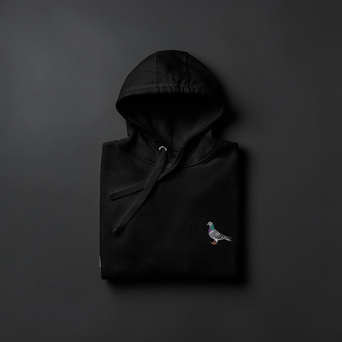 Blue Bar Classic — Racing Pigeon Embroidered Hoodie