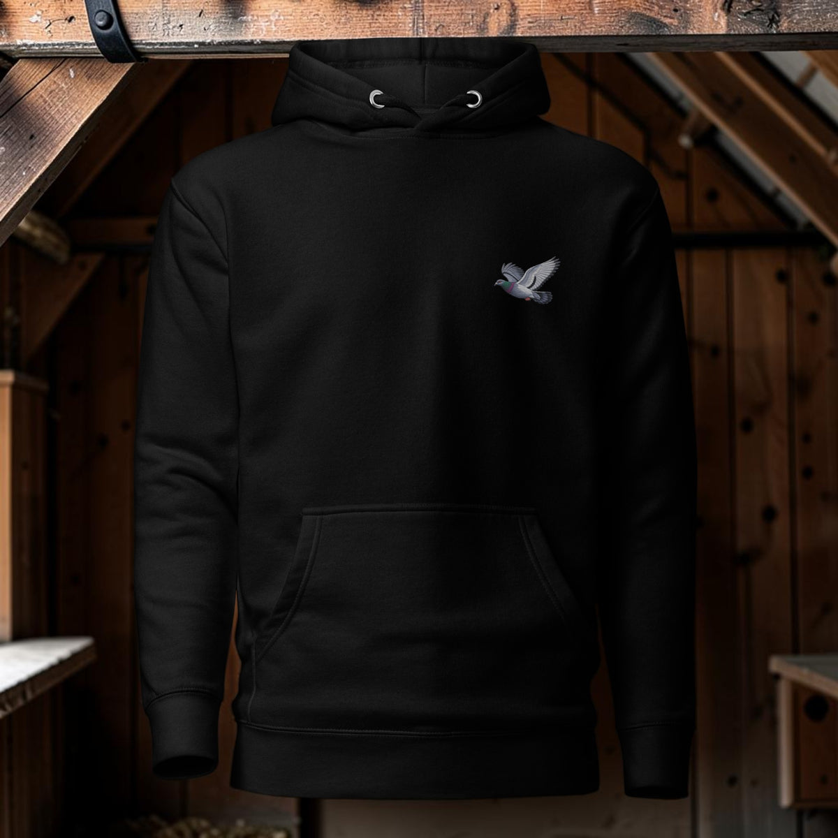 Blue Bar Classic Flyer Embroidered Hoodie