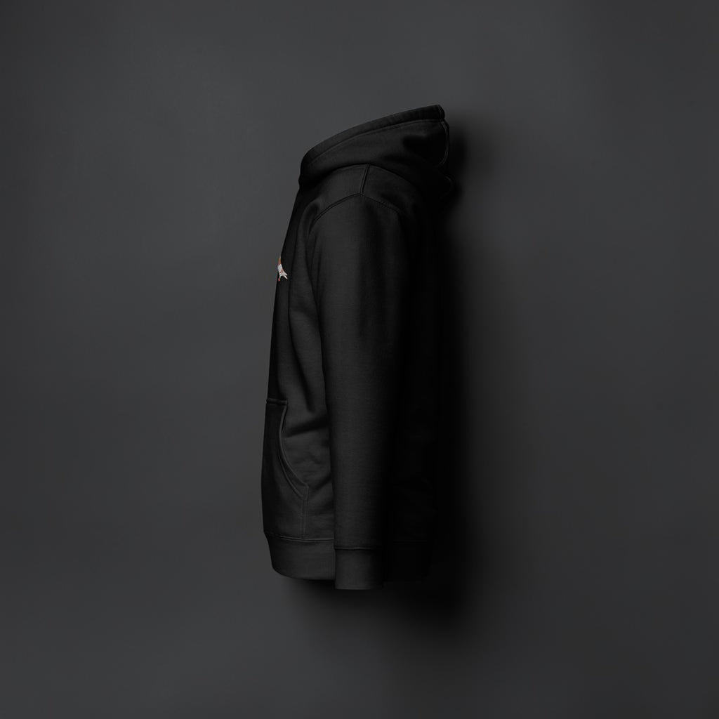 PG-RP-02 — Red Bar Classic Embroidered Hoodie