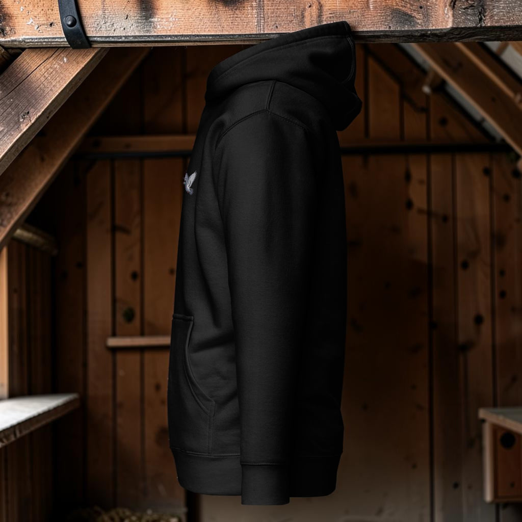 Blue Bar Classic Flyer Embroidered Hoodie