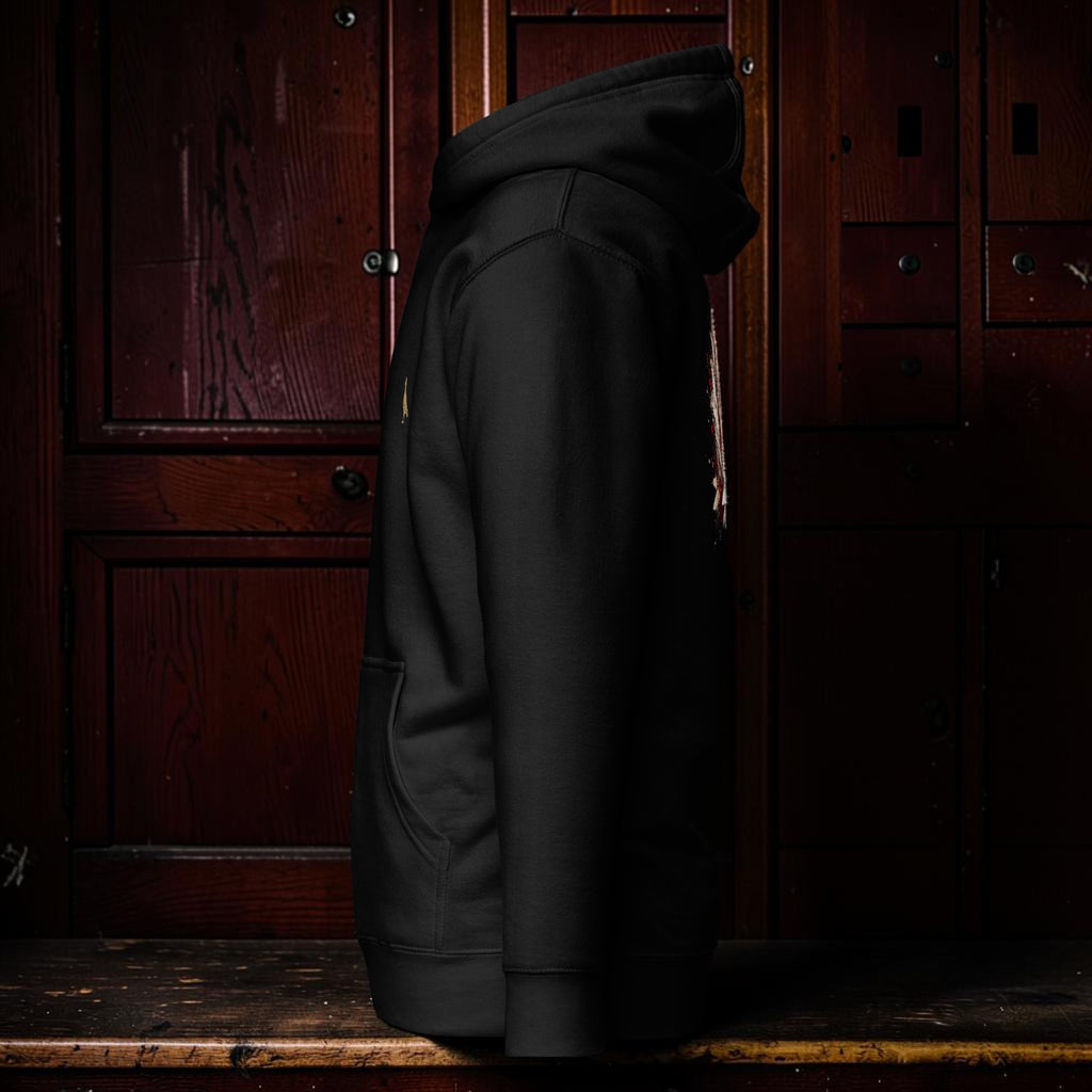 Red Bar Eye Backdrop Hoodie