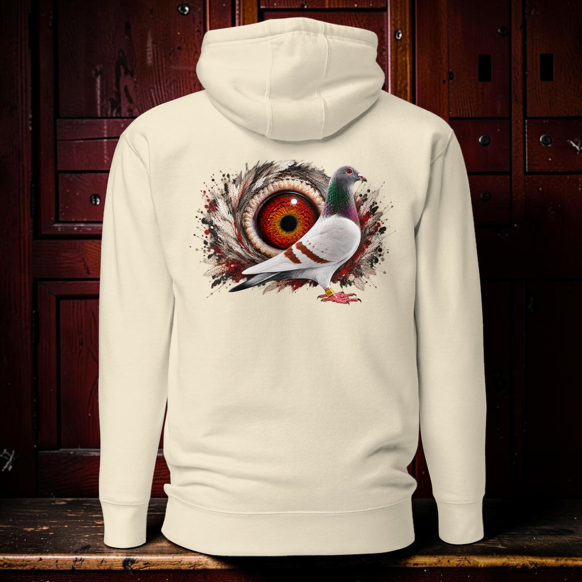 Red Bar Eye Backdrop Hoodie
