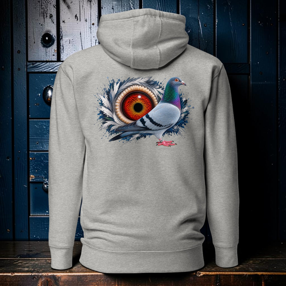 Blue Bar Eye Backdrop Hoodie