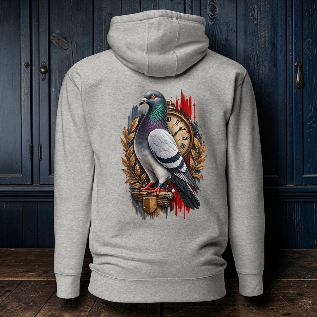 Blue Bar Pigeon Heritage 1 Hoodie