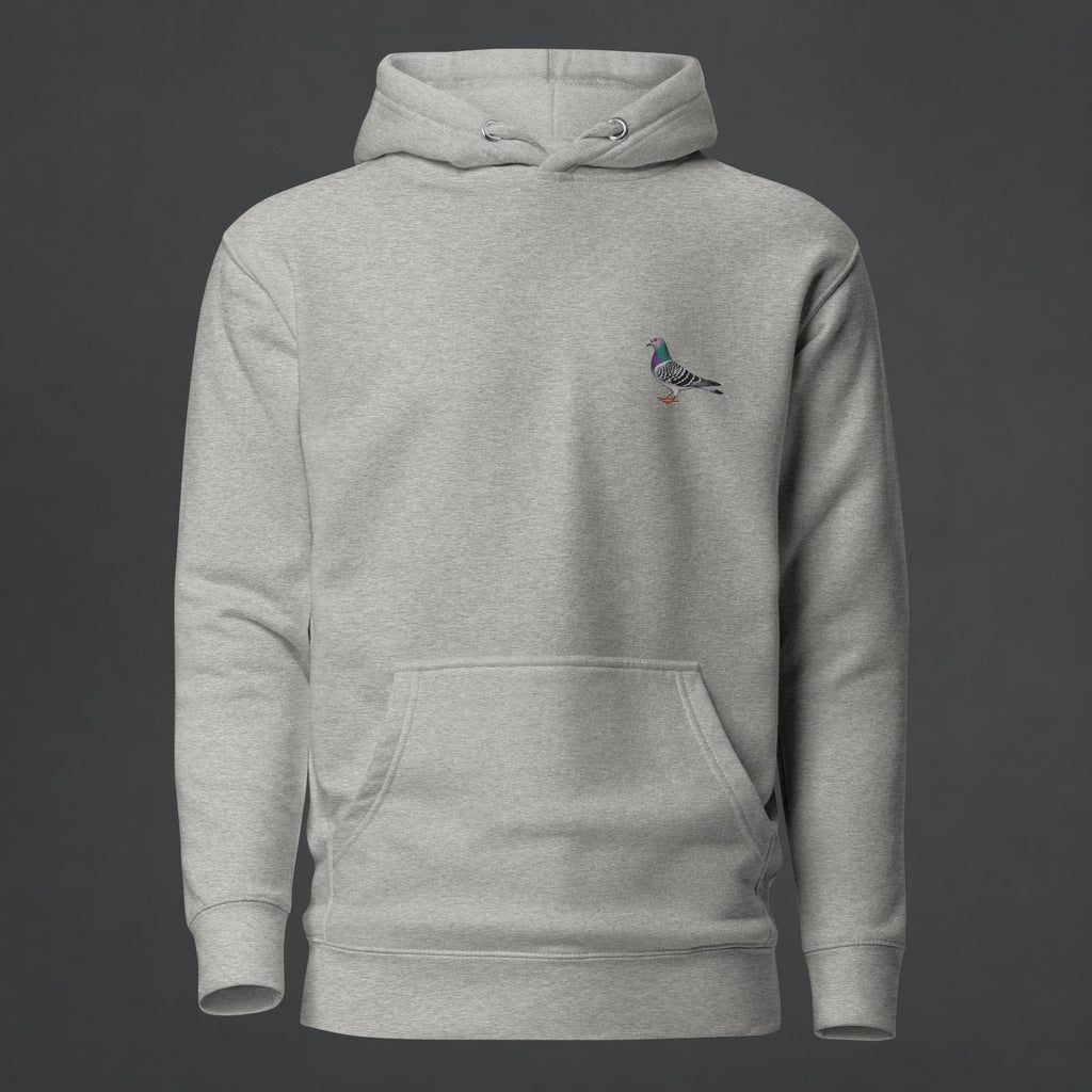 Blue Bar Classic — Racing Pigeon Embroidered Hoodie