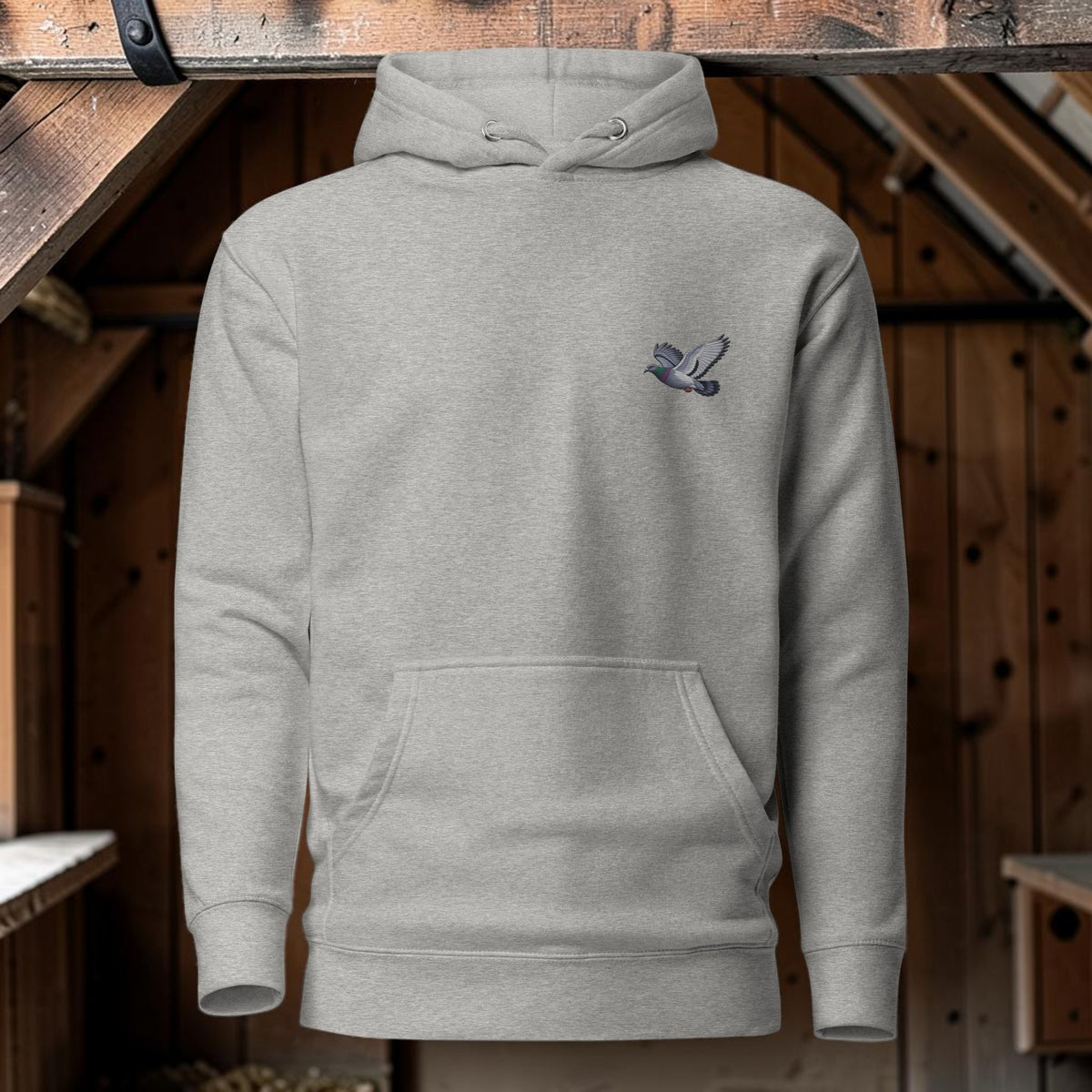 Blue Bar Classic Flyer Embroidered Hoodie
