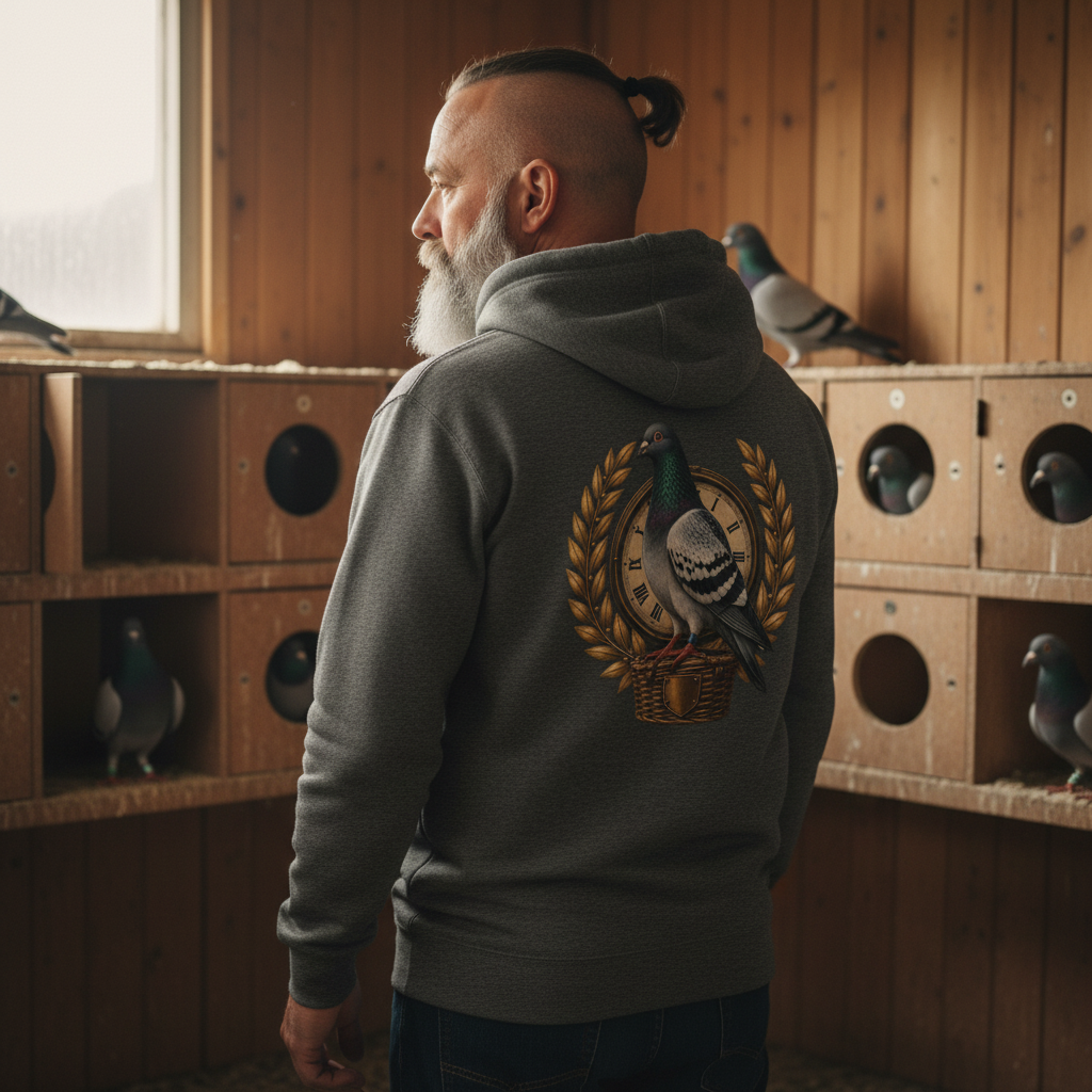 Blue Bar Pigeon Heritage Hoodie
