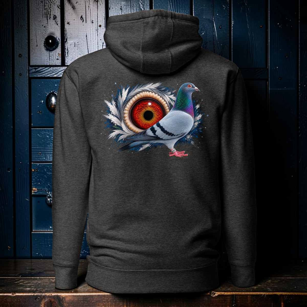 Blue Bar Eye Backdrop Hoodie