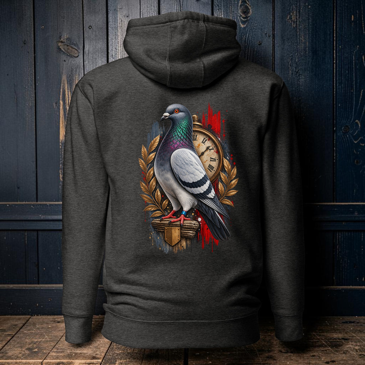 Blue Bar Pigeon Heritage 1 Hoodie