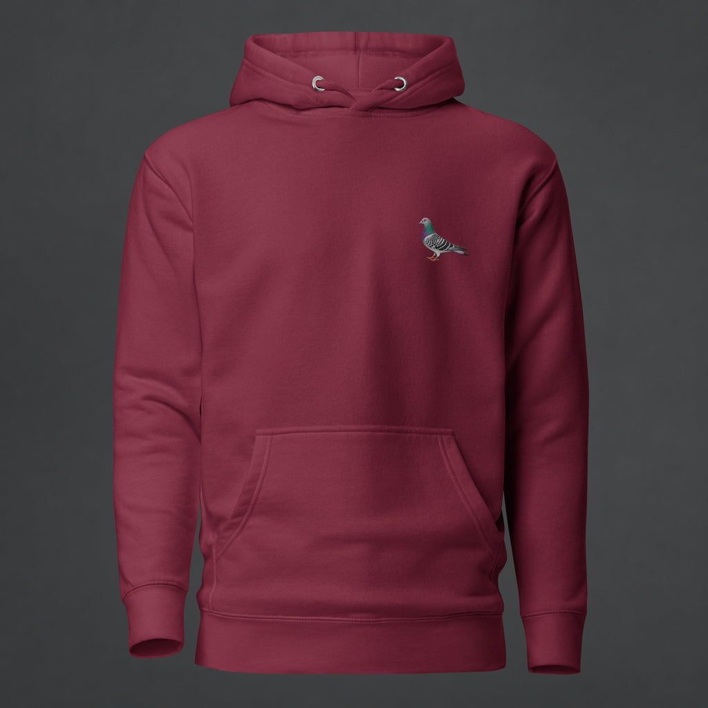 Blue Bar Classic — Racing Pigeon Embroidered Hoodie