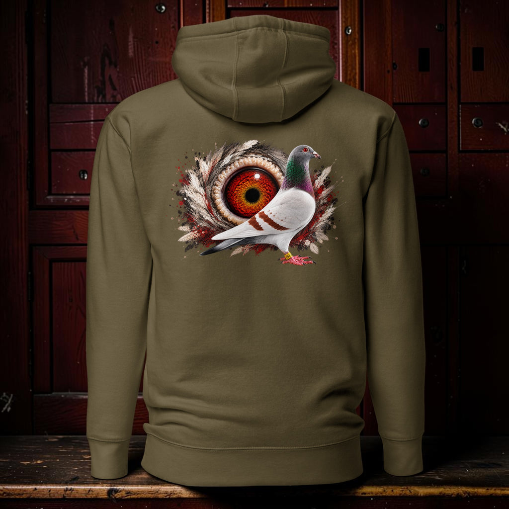 Red Bar Eye Backdrop Hoodie