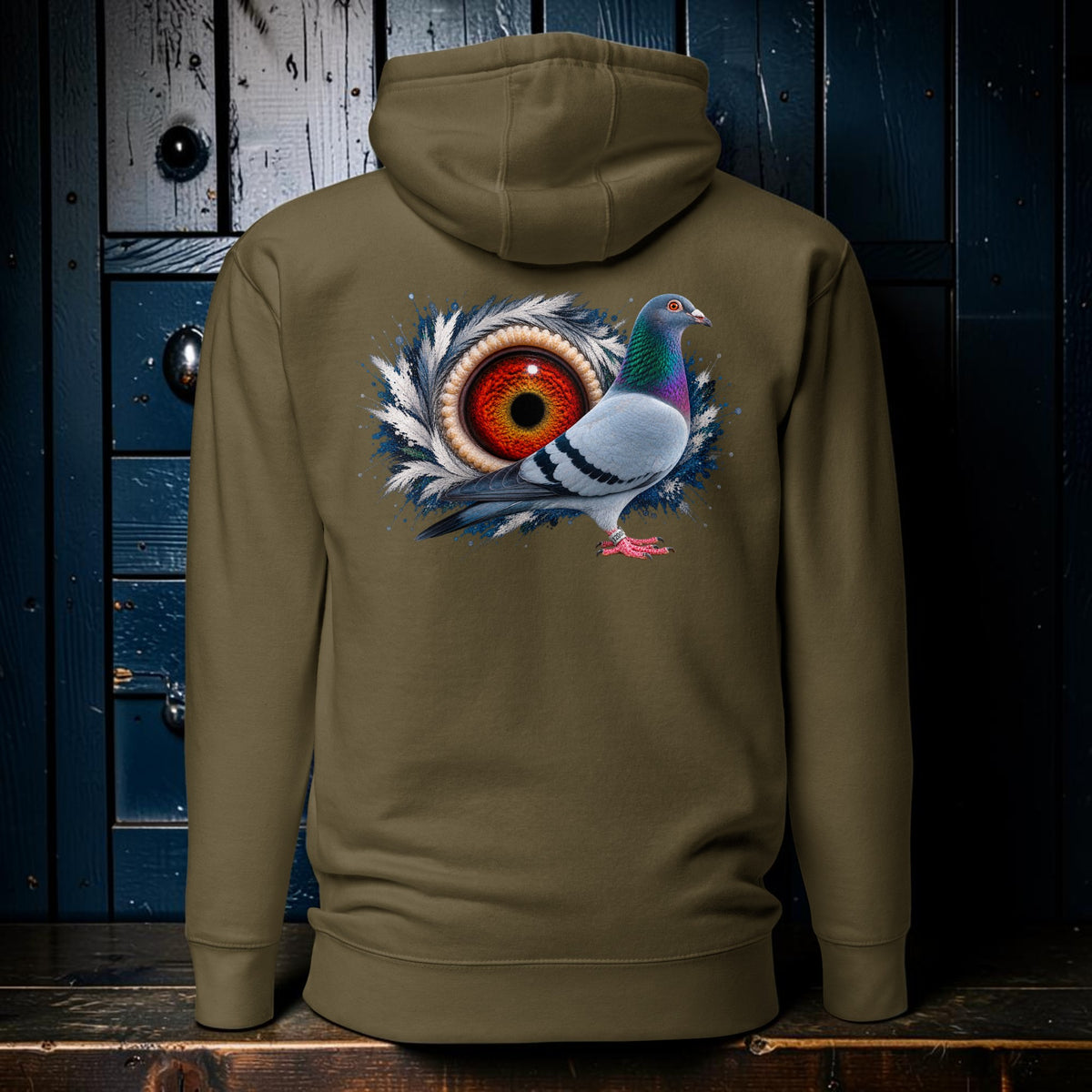 Blue Bar Eye Backdrop Hoodie