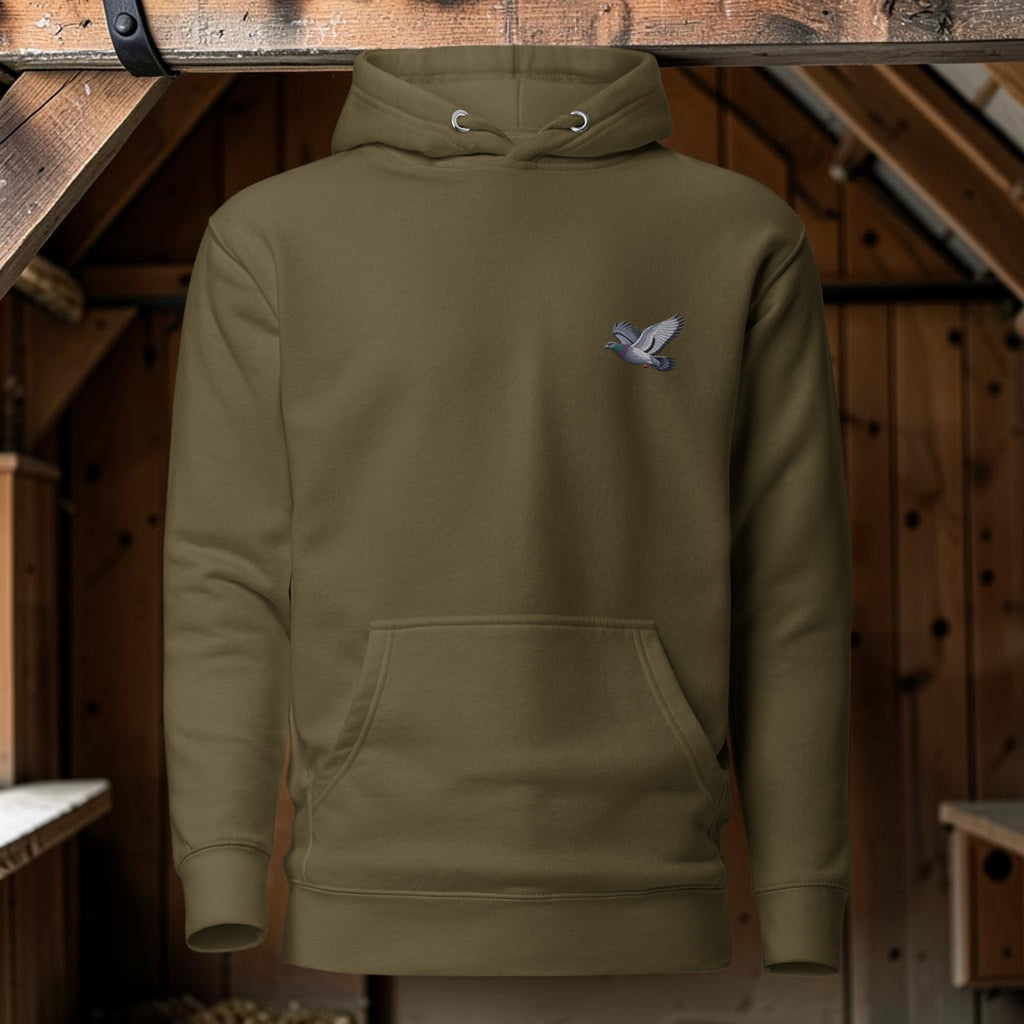 Blue Bar Classic Flyer Embroidered Hoodie