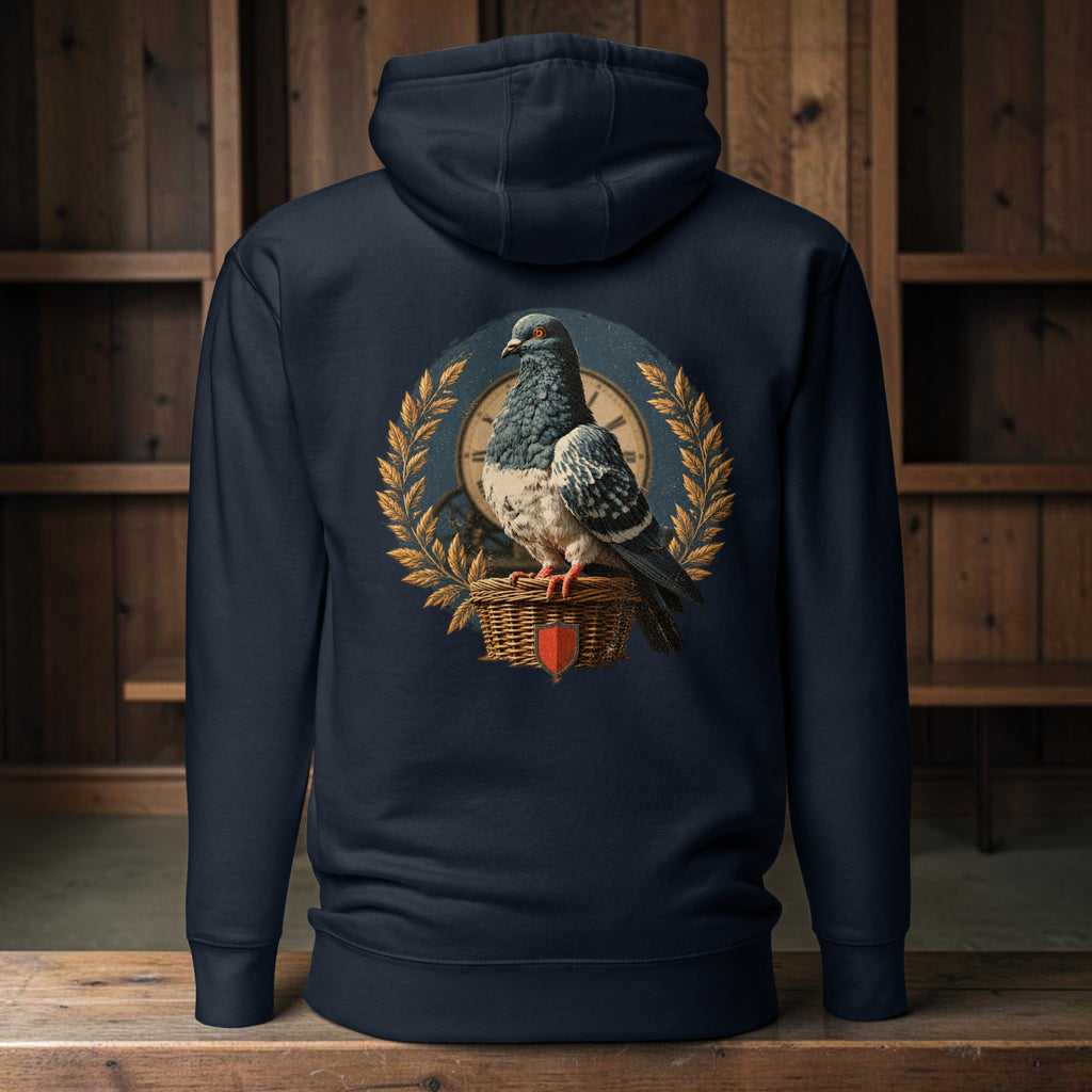 Racing Pigeon Heritage Crest Hoodie