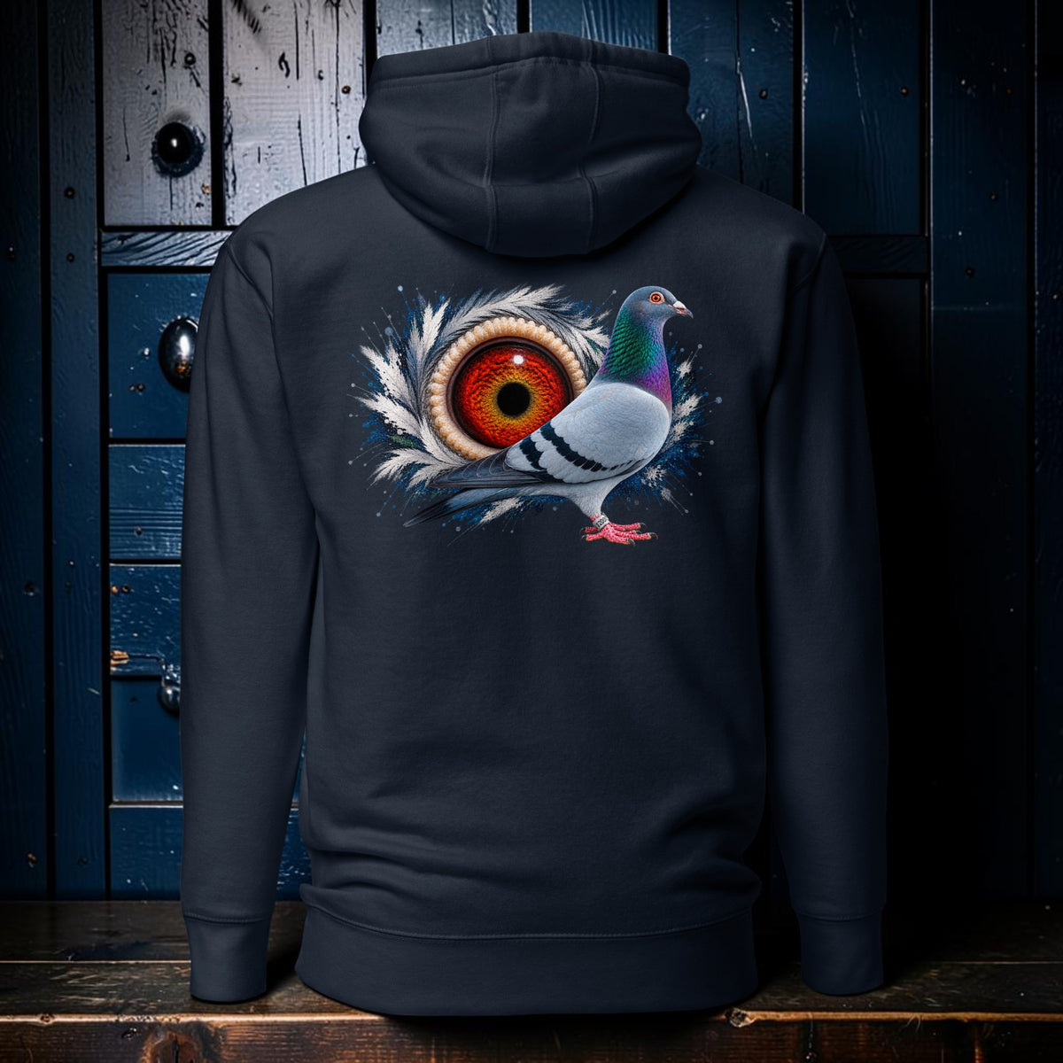 Blue Bar Eye Backdrop Hoodie