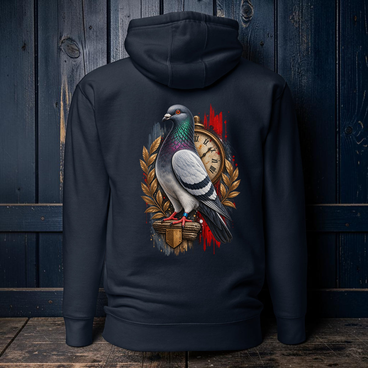 Blue Bar Pigeon Heritage 1 Hoodie