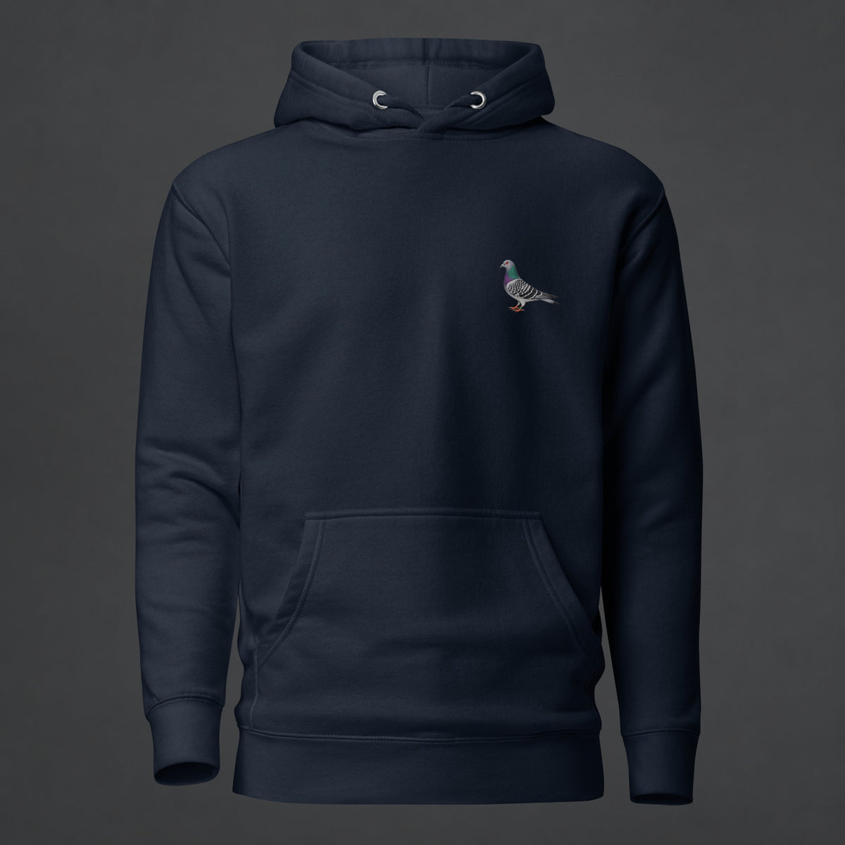 Blue Bar Classic — Racing Pigeon Embroidered Hoodie