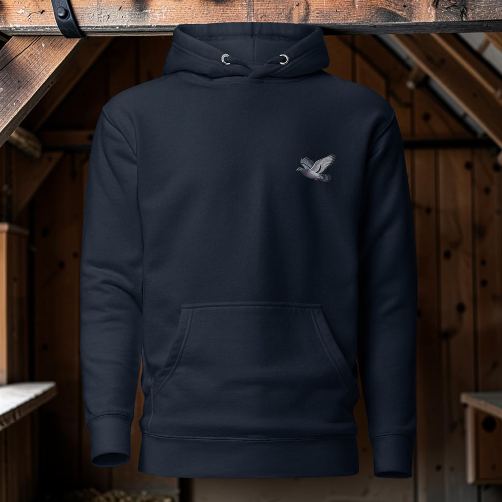 Blue Bar Classic Flyer Embroidered Hoodie