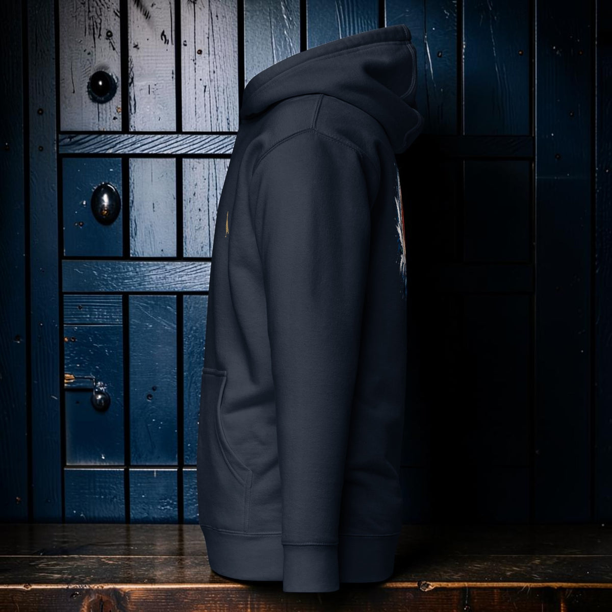 Blue Bar Eye Backdrop Hoodie