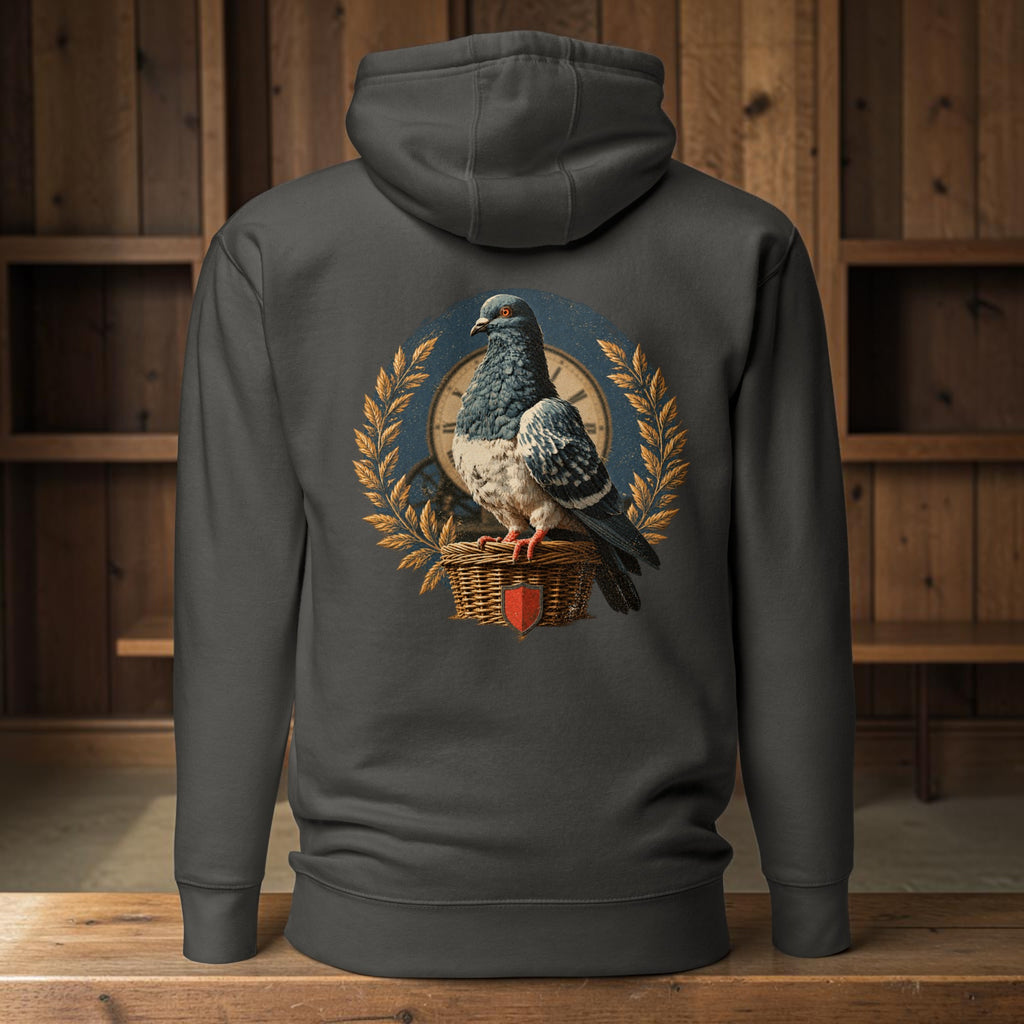 Racing Pigeon Heritage Crest Hoodie