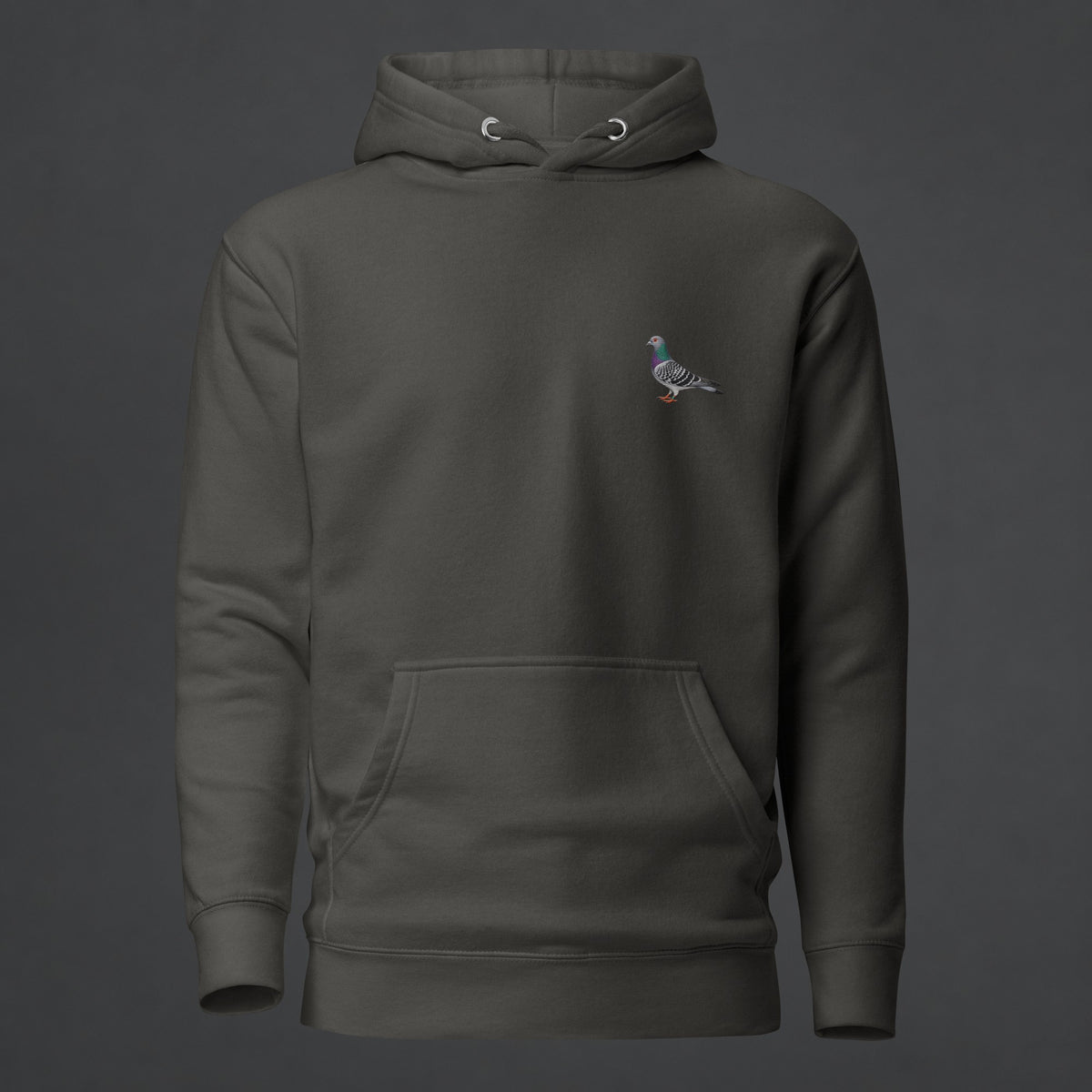 Blue Bar Classic — Racing Pigeon Embroidered Hoodie
