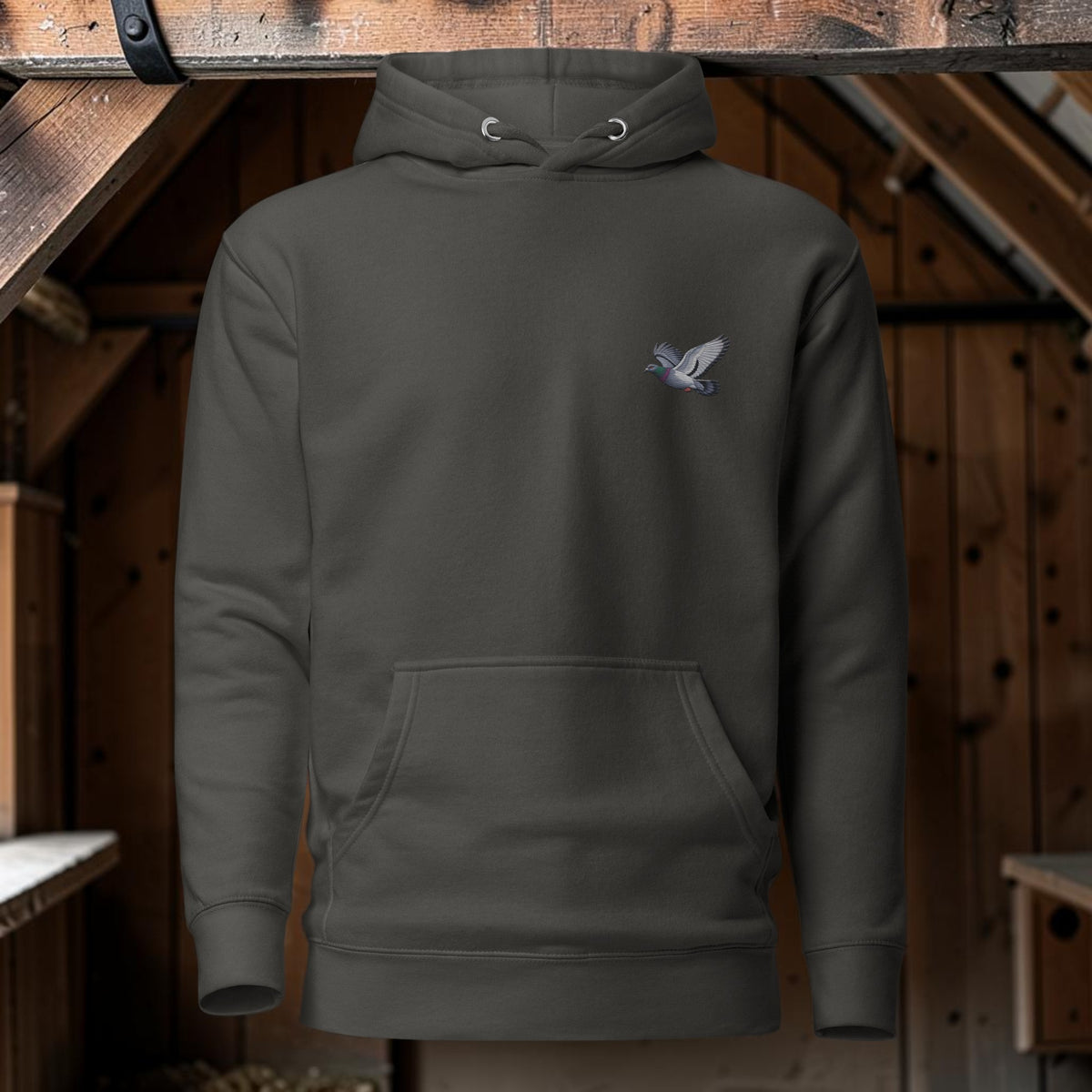 Blue Bar Classic Flyer Embroidered Hoodie