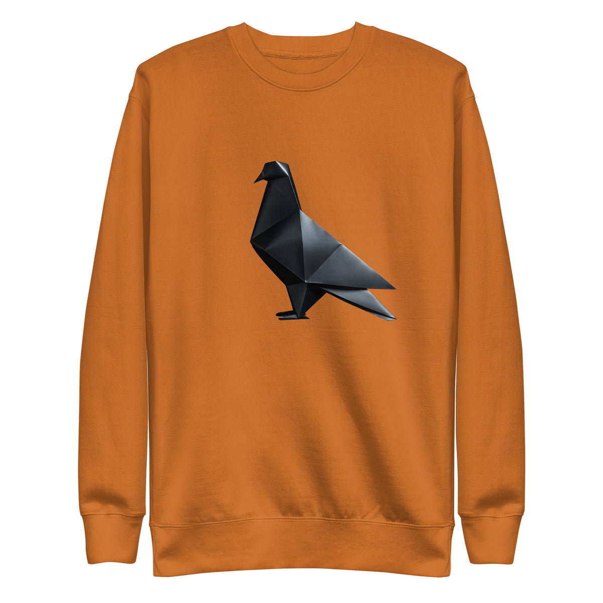 Blackout Polygon Minimal geometric pigeon Sweatshirt by Bird Folk